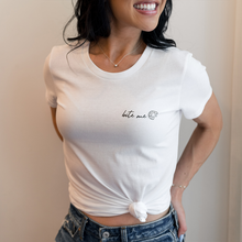 Load image into Gallery viewer, Bite Me Womens White Tee
