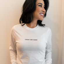 Load image into Gallery viewer, Cheat Day Shirt White Unisex Long Sleeve