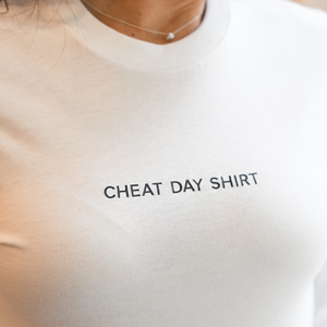 Cheat Day Shirt White Unisex Long Sleeve